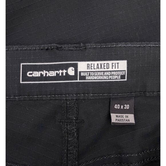 Carhartt Force Relaxed Fit Ripstop Utility Straight Pant Navy 40 x 30 BN5358-M - Picture 9 of 13